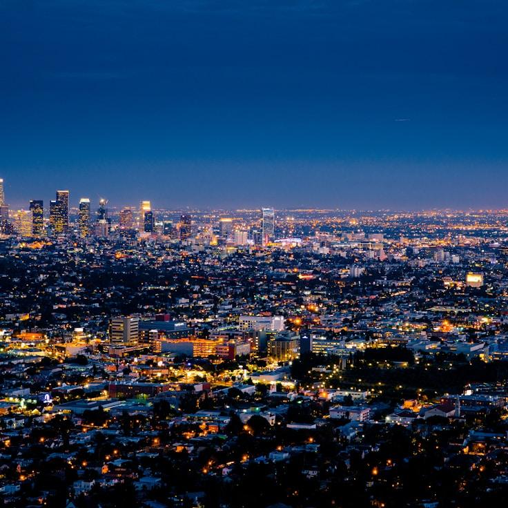 City skyline in Madrid, Spain